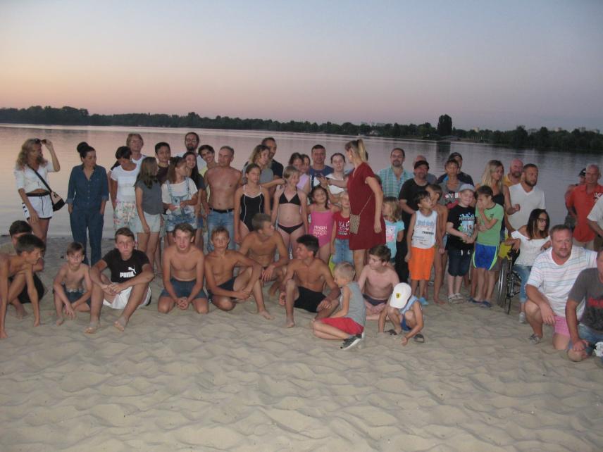 Photo 1 for August 10, 2018. The living energy of the Territory of Dignity. Children from three orphanages. Children with disabilities.