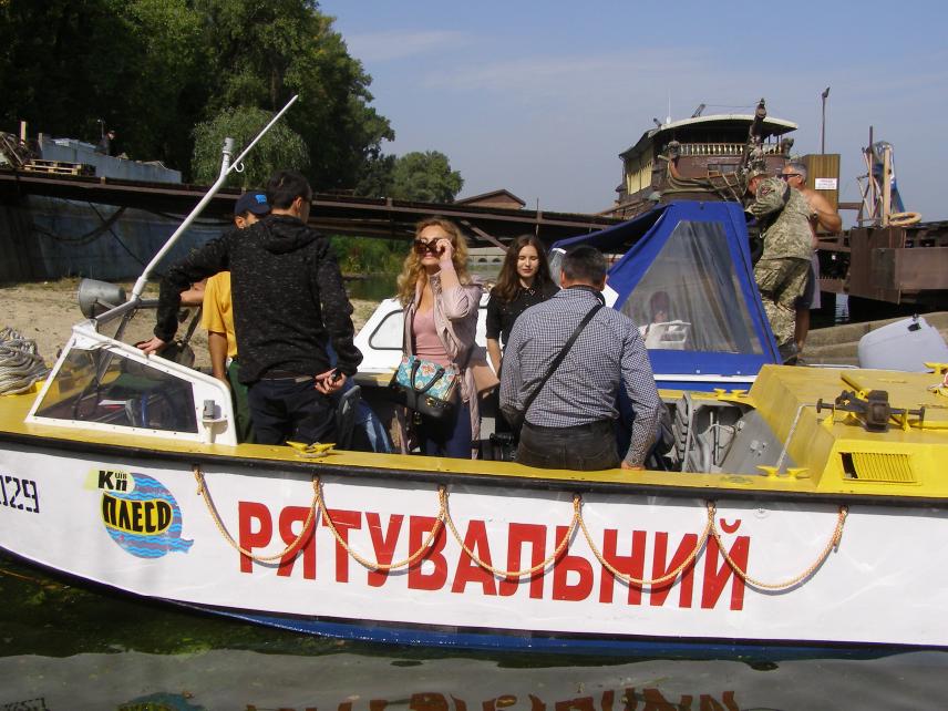 Photo 3 for September 21, 2017. Action dedicated to the problematic state of the Dnipro River.