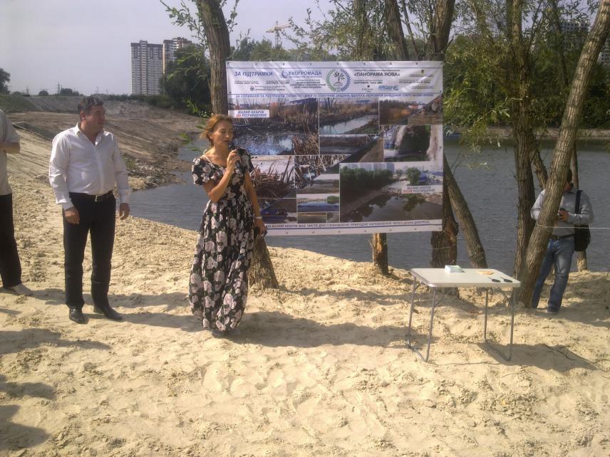 Photo 2 for September 5, 2016. A new public space on Lake Maly Nebrizh, Darnytskyi district.