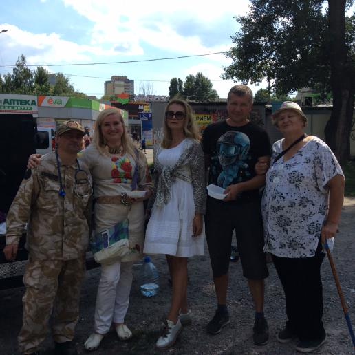 Photo 1 for July 20, 2019. Action from the team of the Civil Movement "Ukraine. Will. Life" under the slogan: Don't vote for buckwheat, vote with your heart!