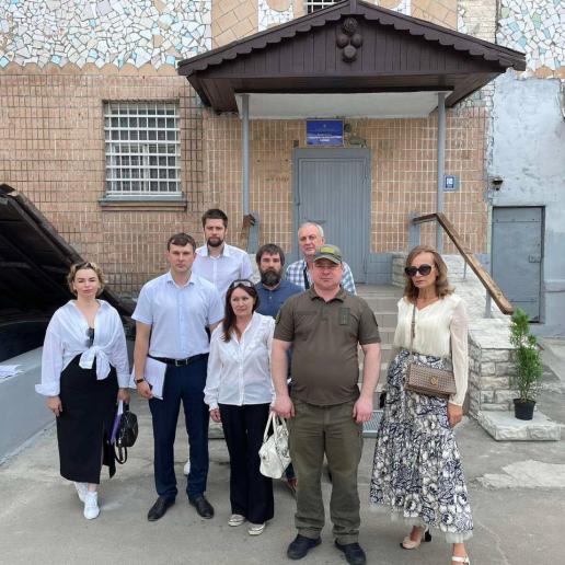 Photo 1 for July 25, 2023. Visiting Meeting of the Supervisory Commission at the Shevchenkivska RDA in the DU "Kyiv Pre-trial Detention Center"